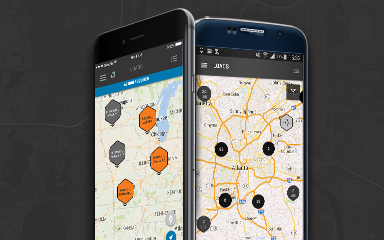 truckload carrier mobile app on a mobile phone